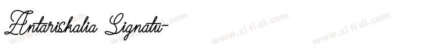 Antariskalia Signatu字体转换